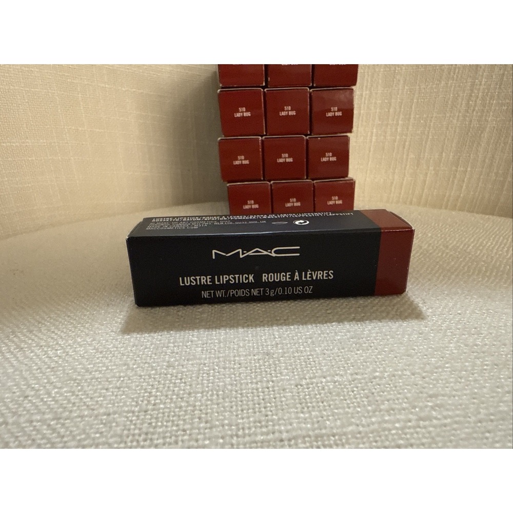 2 - MAC Lustre Lipstick In 510 Lady Bug ~ Full Size ~ New In Box ~100% Authentic - Picture 2 of 6